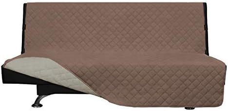 Reversible Couch Cover, Large Futon Sofa, Brown/Beige